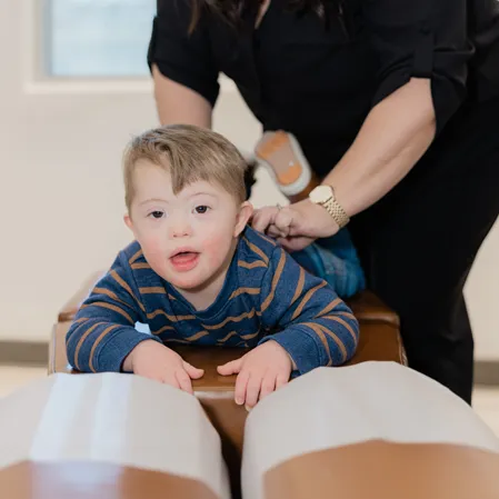 Chiropractor Bakersfield CA Stephanie Perry Adjusting Child